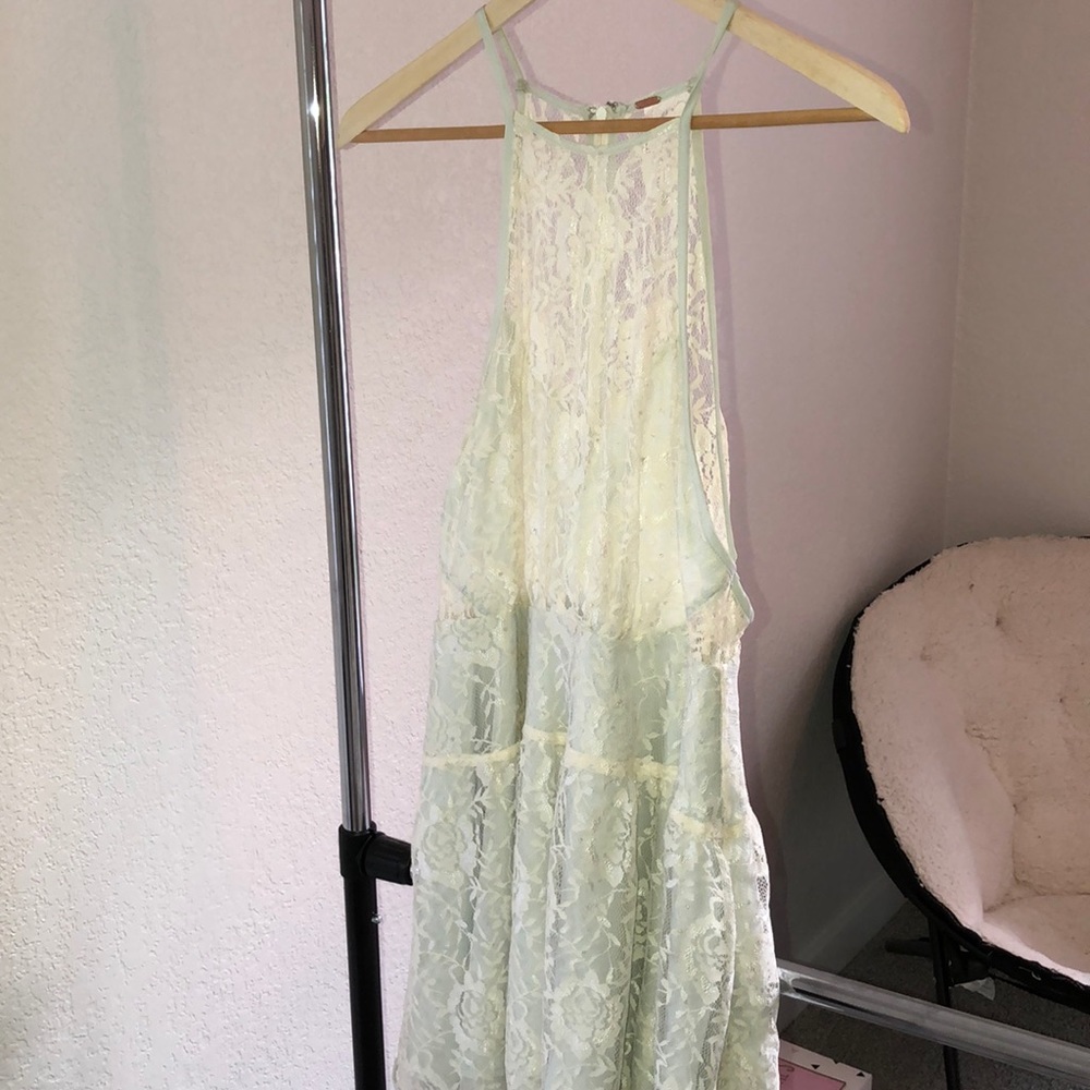 FREE PEOPLE white lace dress
